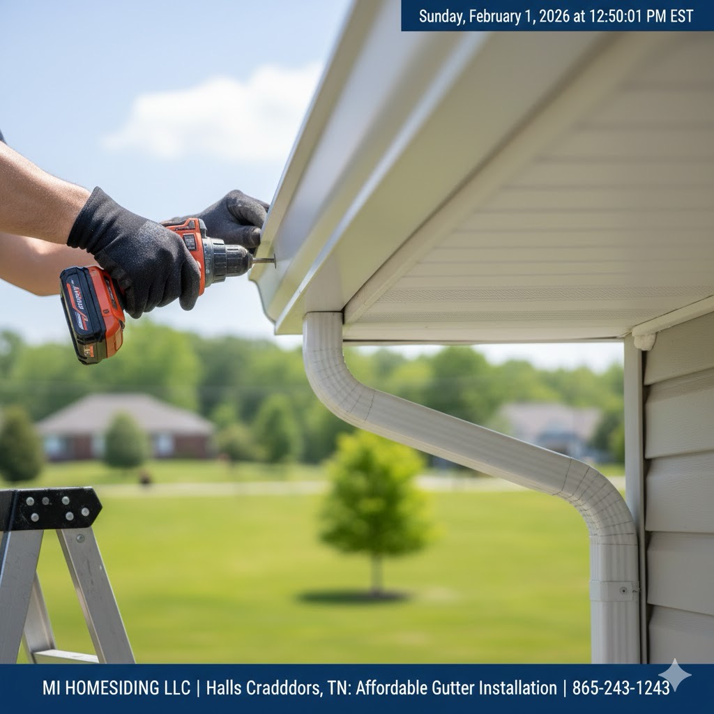 Affordable Gutter Installation Near Halls Crossroads, TN | MI Homesiding LLC