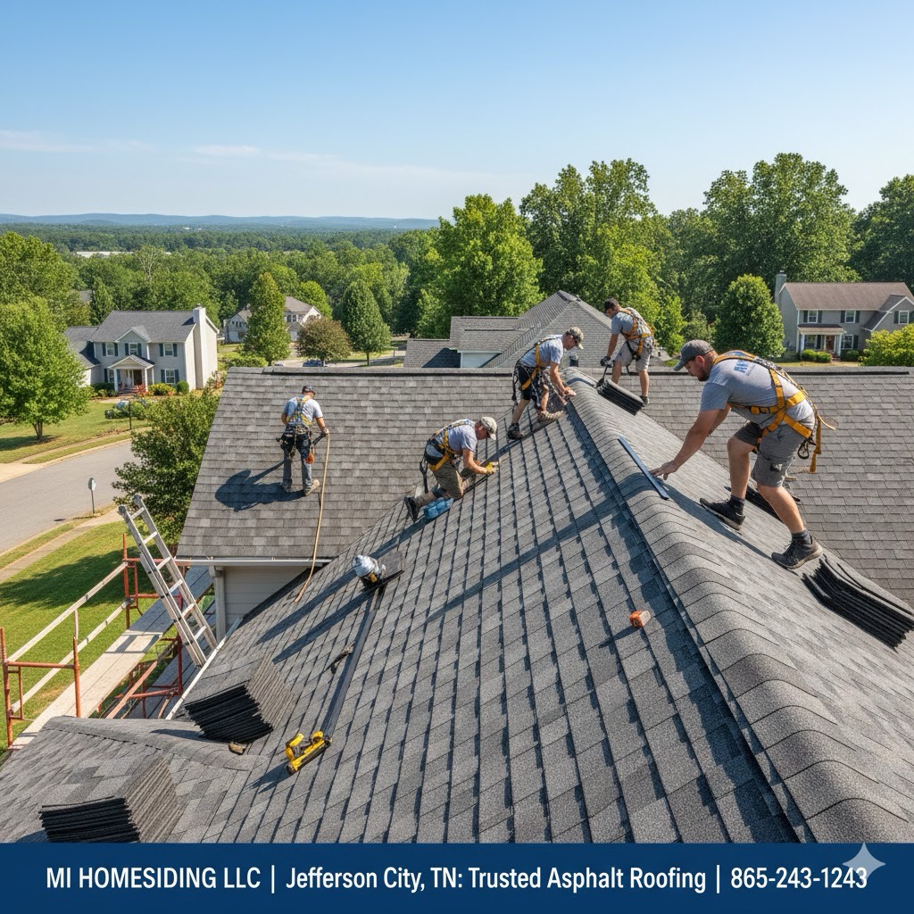 Trusted Asphalt Roofing Professionals in Jefferson City, TN | MI Homesiding LLC