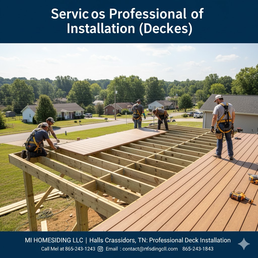 Professional Deck Installation Services in Halls Crossroads, TN | MI Homesiding LLC