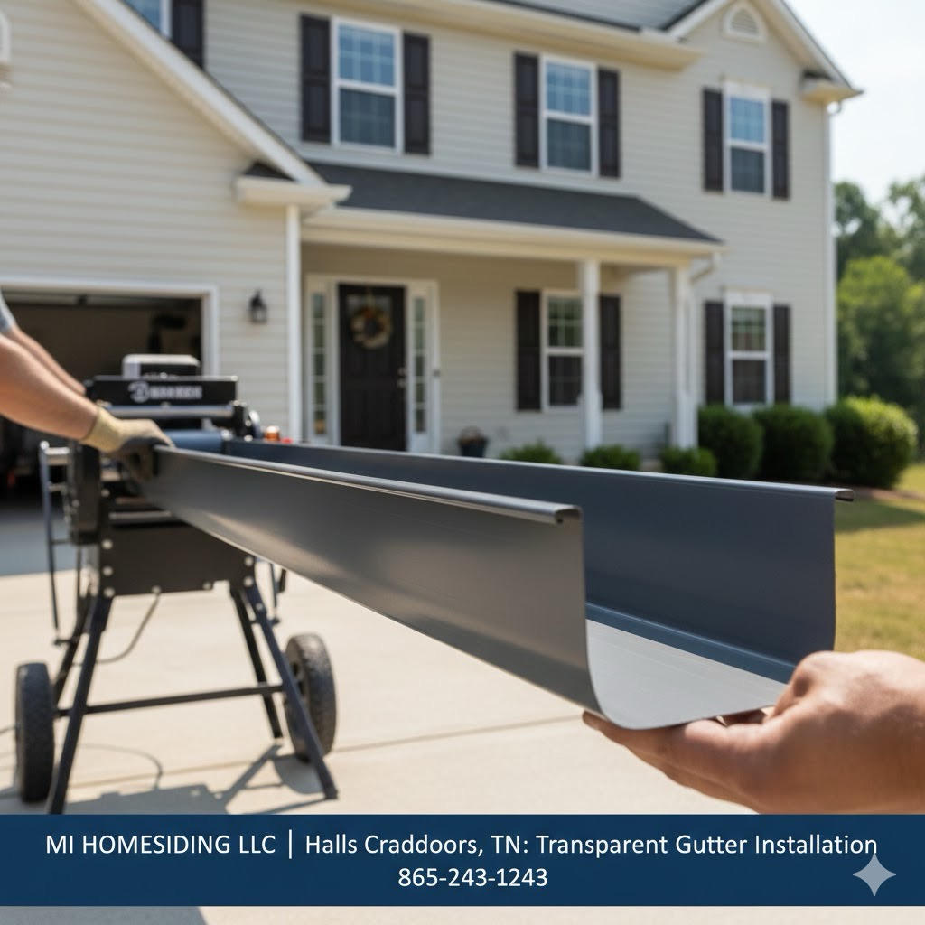 Halls Crossroads, TN: Transparent Gutter Installation | MI Homesiding LLC