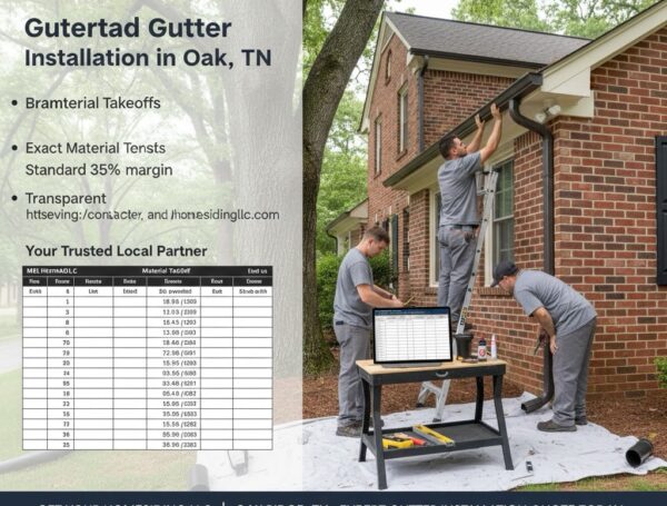 Shield Your Home: Expert Gutter Installation in Oak Ridge, TN