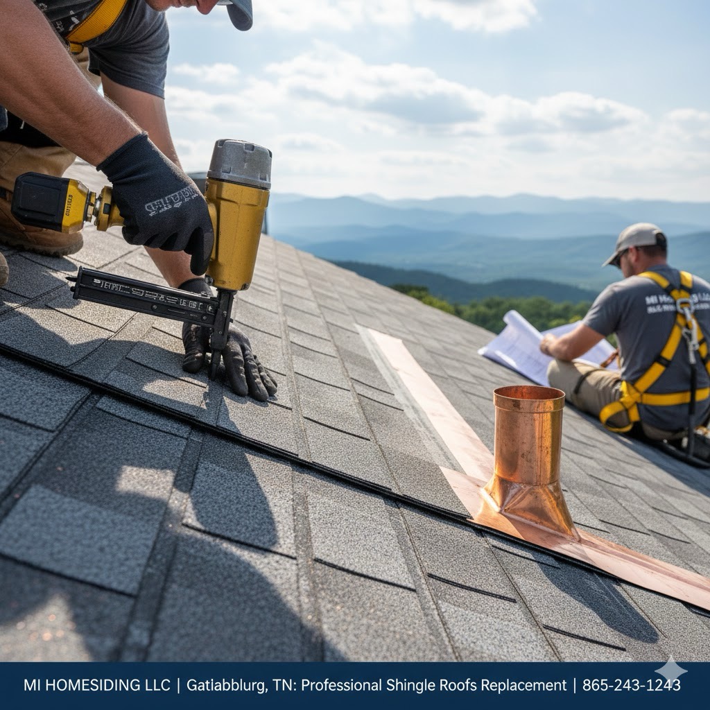 Professional Shingle Roofs Replacement in Gatlinburg, TN | MI Homesiding LLC