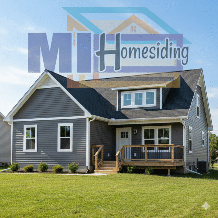Modern exterior home siding design and installation in Knoxville, TN by MI Homesiding LLC.