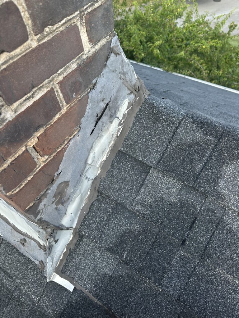 Failed roof shingle repairs caused by poor workmanship and rushing