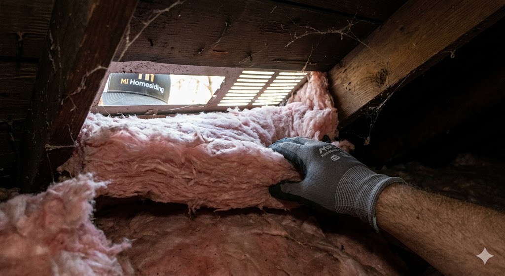 Technical close-up of grey asphalt shingles showing curling and blistering due to excessive attic heat from poor ventilation in Knoxville.