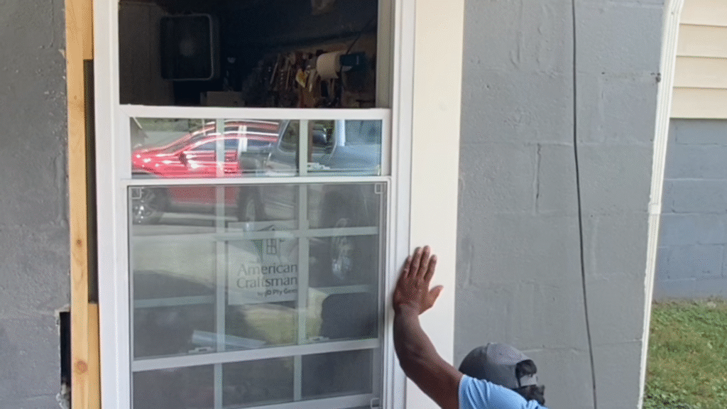 Installing a new energy-efficient window when the frame is severely damaged.