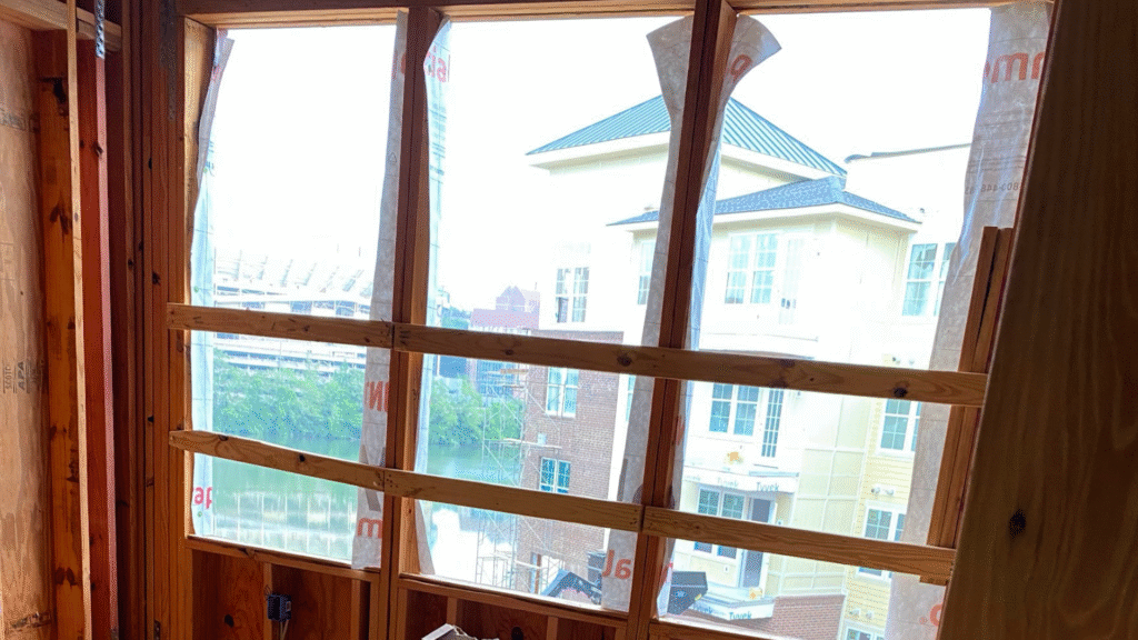 Identifying issues like poor track alignment and air leaks in sliding windows.