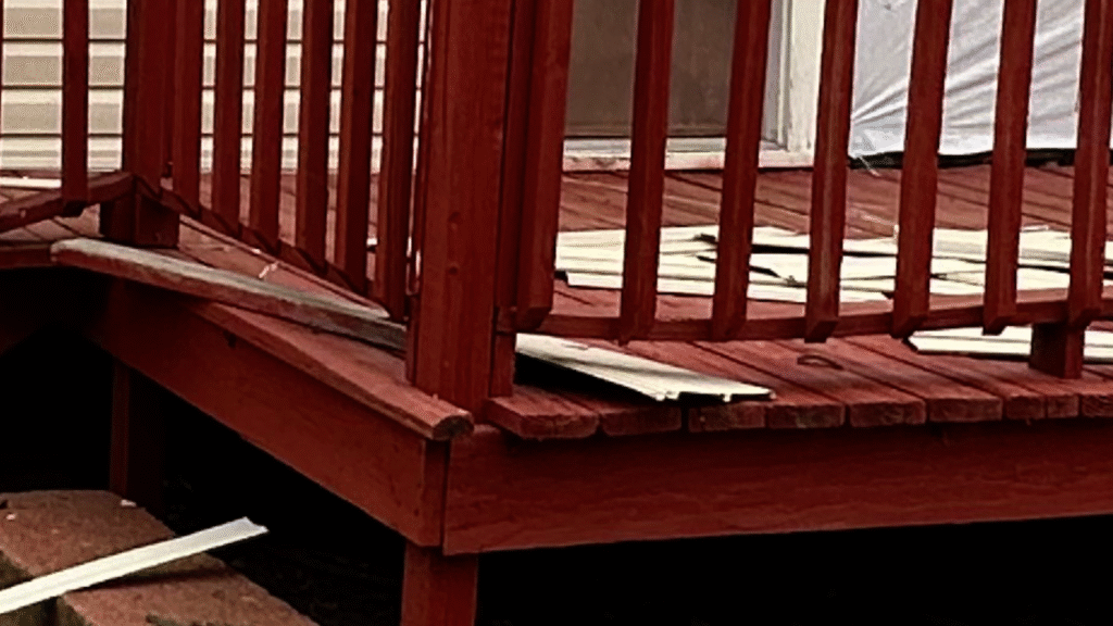 Custom covered porch framing and structural wood support Knoxville TN