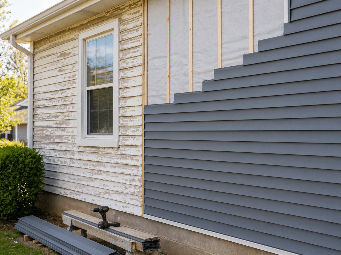 Completed siding installation on a Knoxville, TN home — MI Homesiding & Roofing