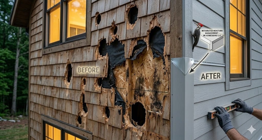 Water dripping down siding — Knoxville, TN