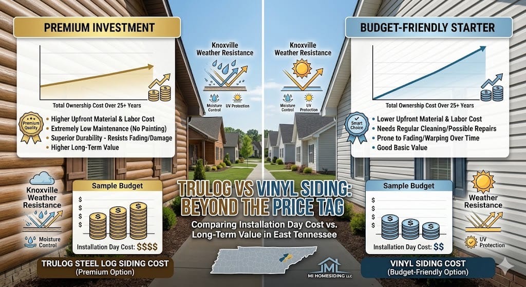 Cost is where many people start, and vinyl usually wins on — Knoxville, TN