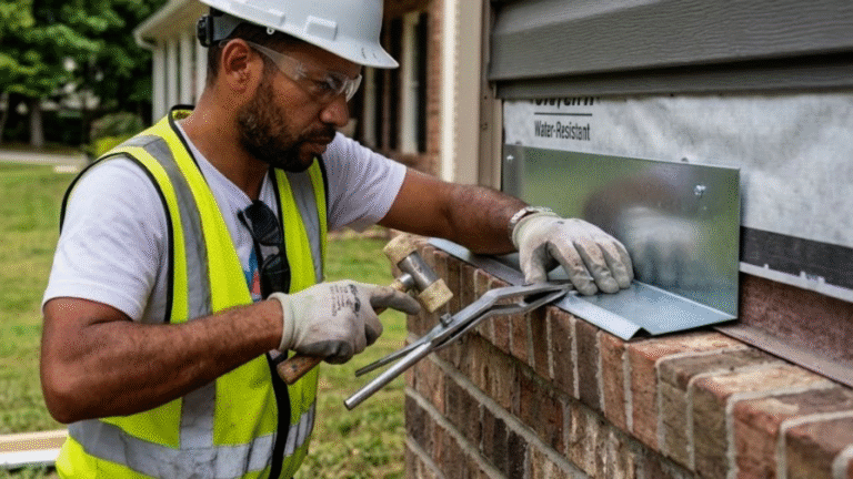 Professional siding inspection revealing serious rotted sheathing caused by missing Z flashing.