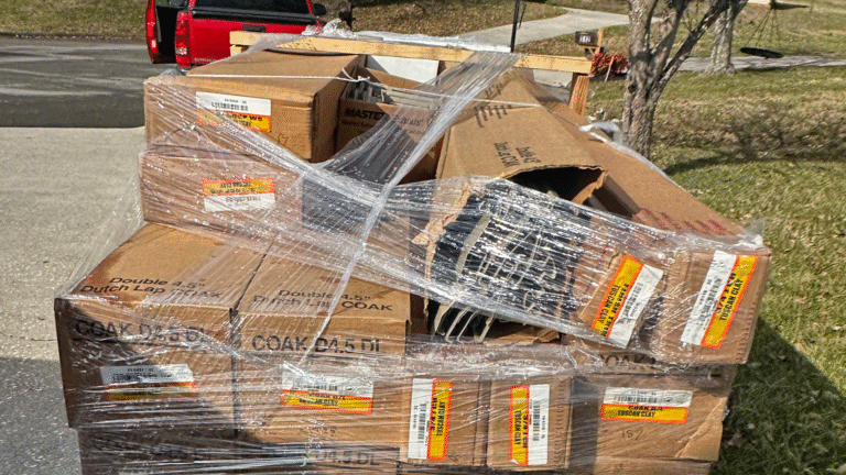 A leaking gutter or failed flashing directing water behind the house wrap and siding system.