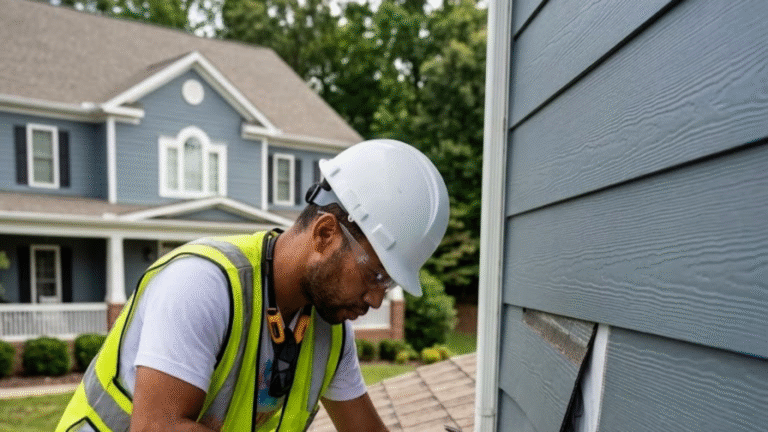 Beautiful siding replacement using high-quality LP SmartSide with a flawless corner finish in the Knoxville area.