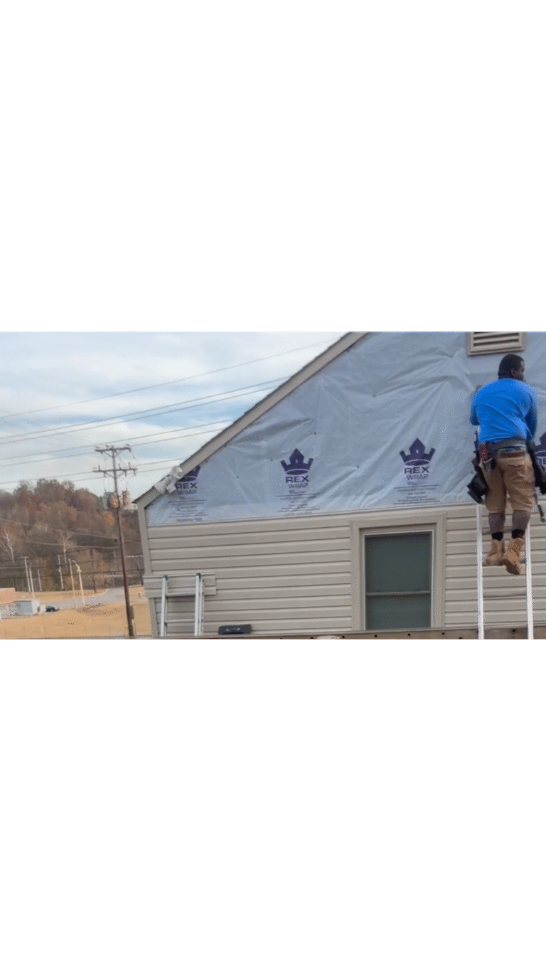 Professional house wrap installation to prevent rot.