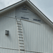 Professionally installed premium, high-thickness vinyl siding on a modern Knoxville home