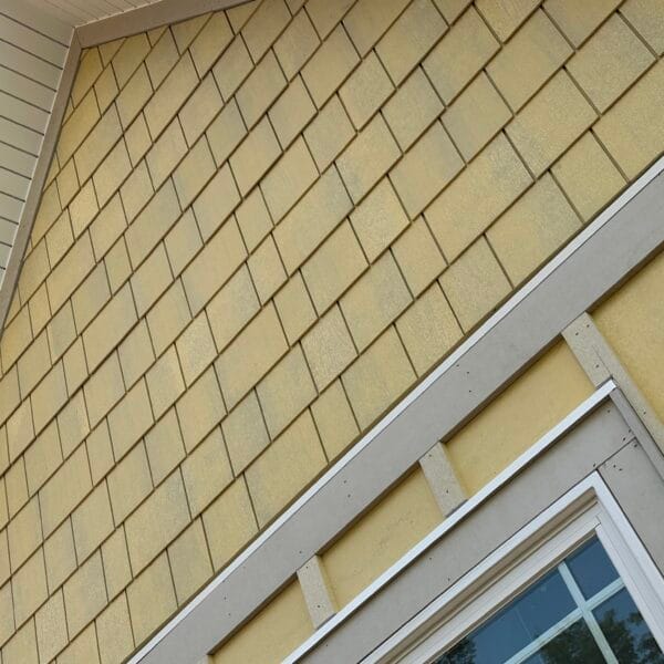 James Hardie shake siding wall with primer finish in Knoxville TN