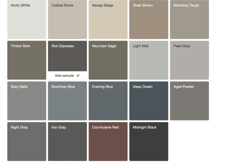 James siding color we use