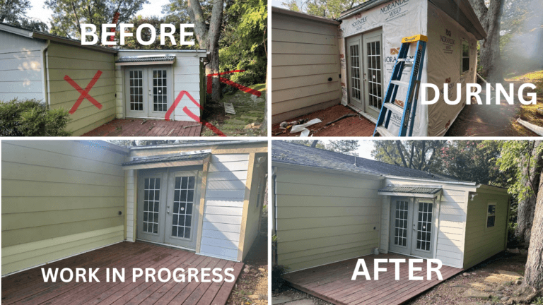 Step by step siding replacement process from tear off to finished Hardie siding