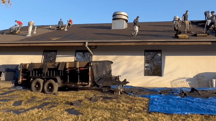 Shingle roofing installation in the Knoxville, TN area