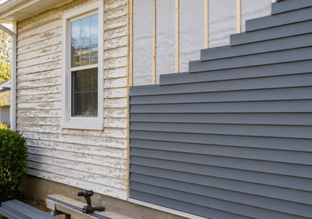 Siding installation project in Knoxville TN
